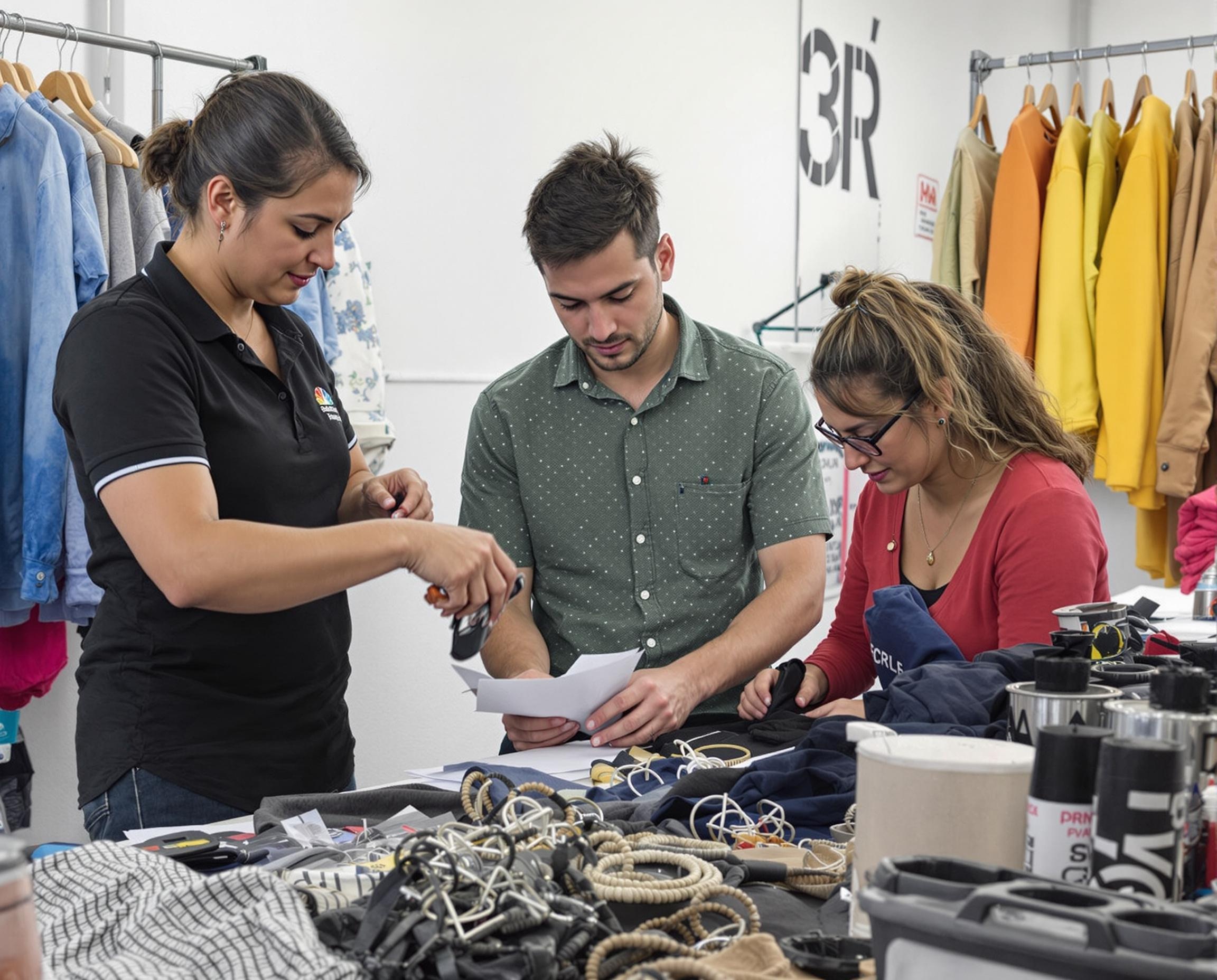 Colaboración equipo cliente confección
